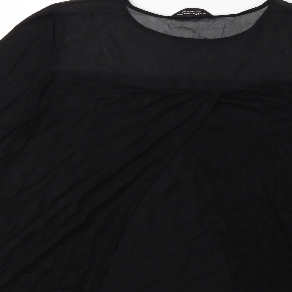 Dorothy Perkins Womens Black  Knit Pullover Jumper Size 18