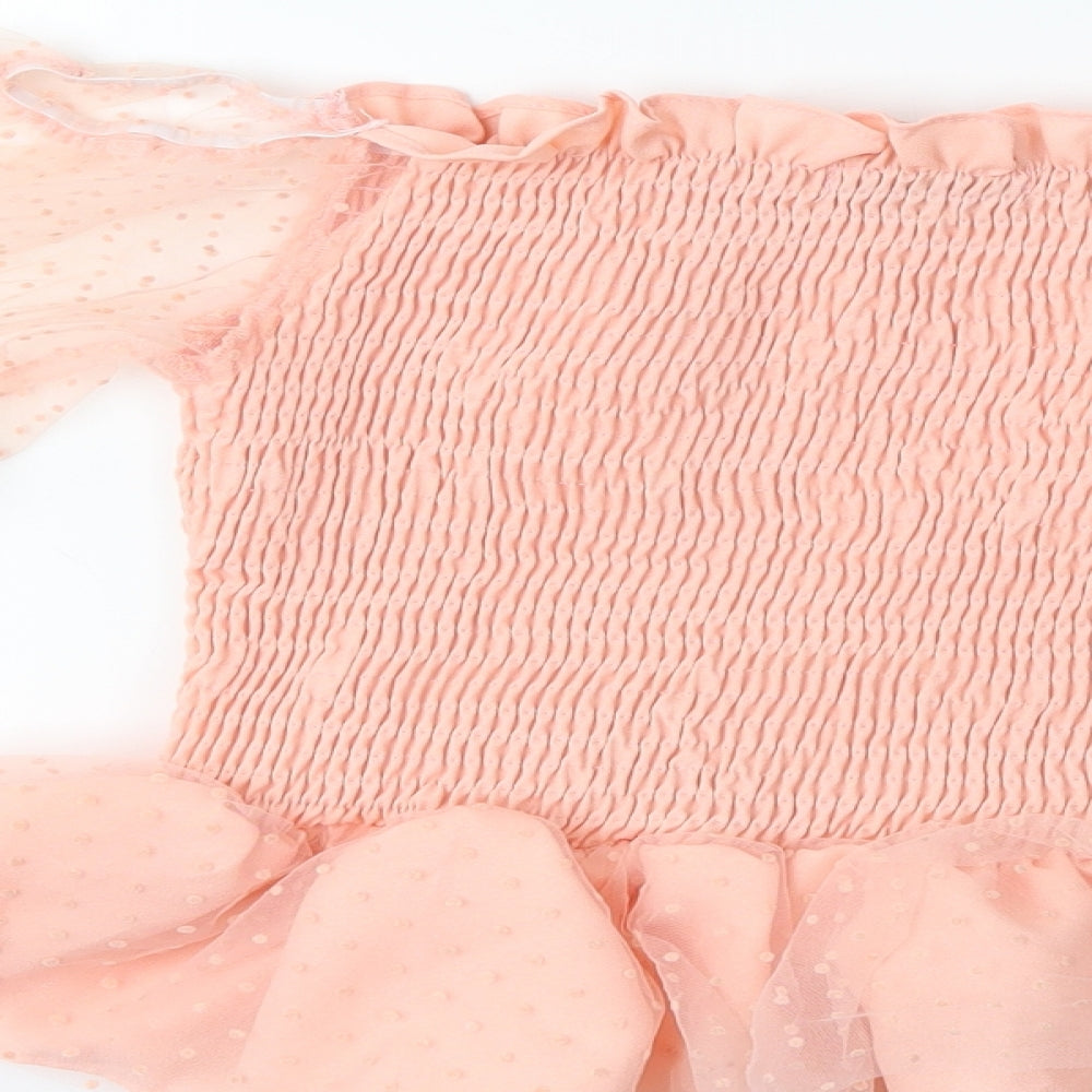 SheIn Womens Orange   Basic Blouse Size L  - `