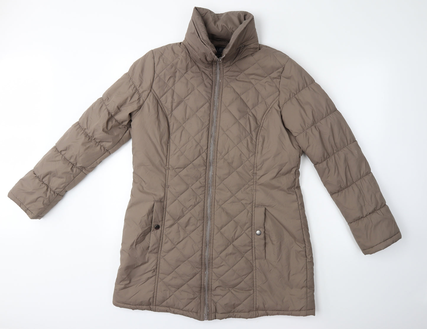Marks and Spencer Womens Brown   Overcoat Coat Size M