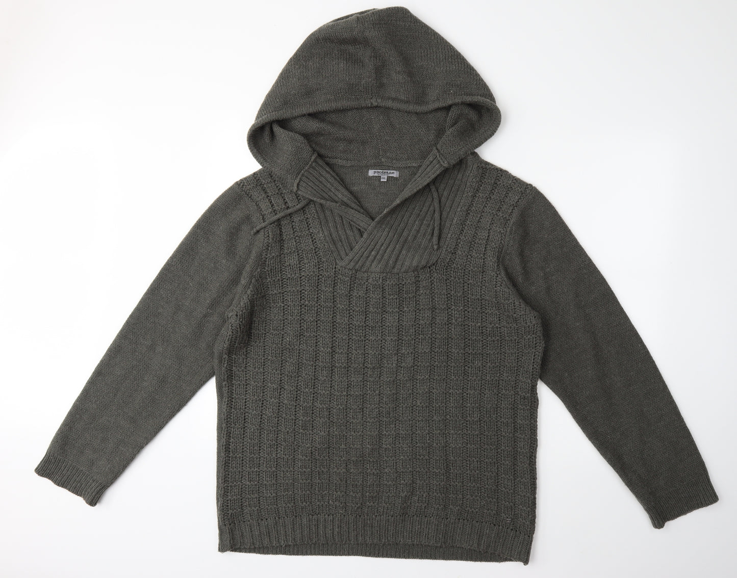 POOLMAN Mens Green  Knit Pullover Jumper Size 2XL