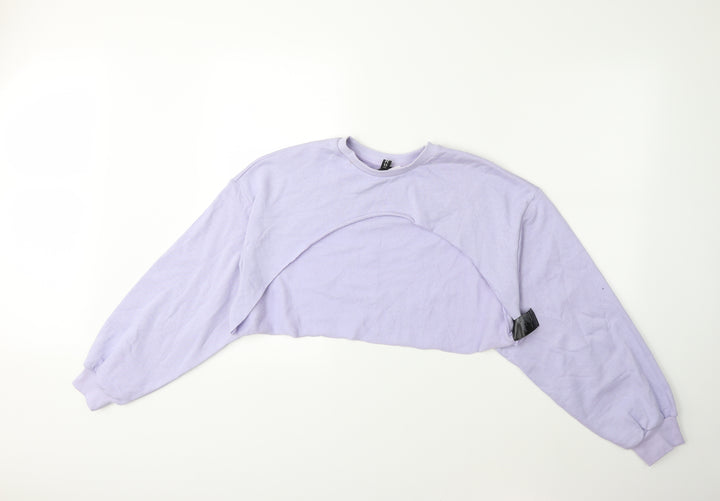 H&M Womens Purple Pullover Sweatshirt Size S
