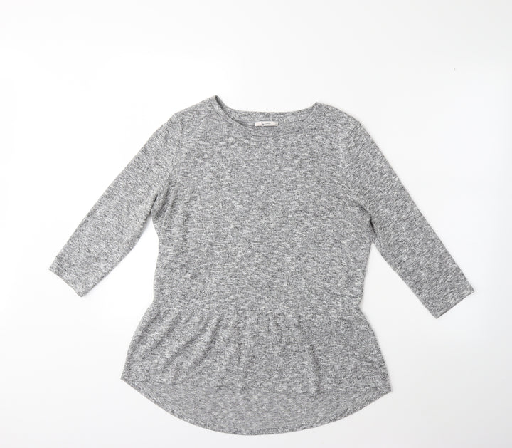 TU Womens Grey Knit Pullover Jumper Size 8