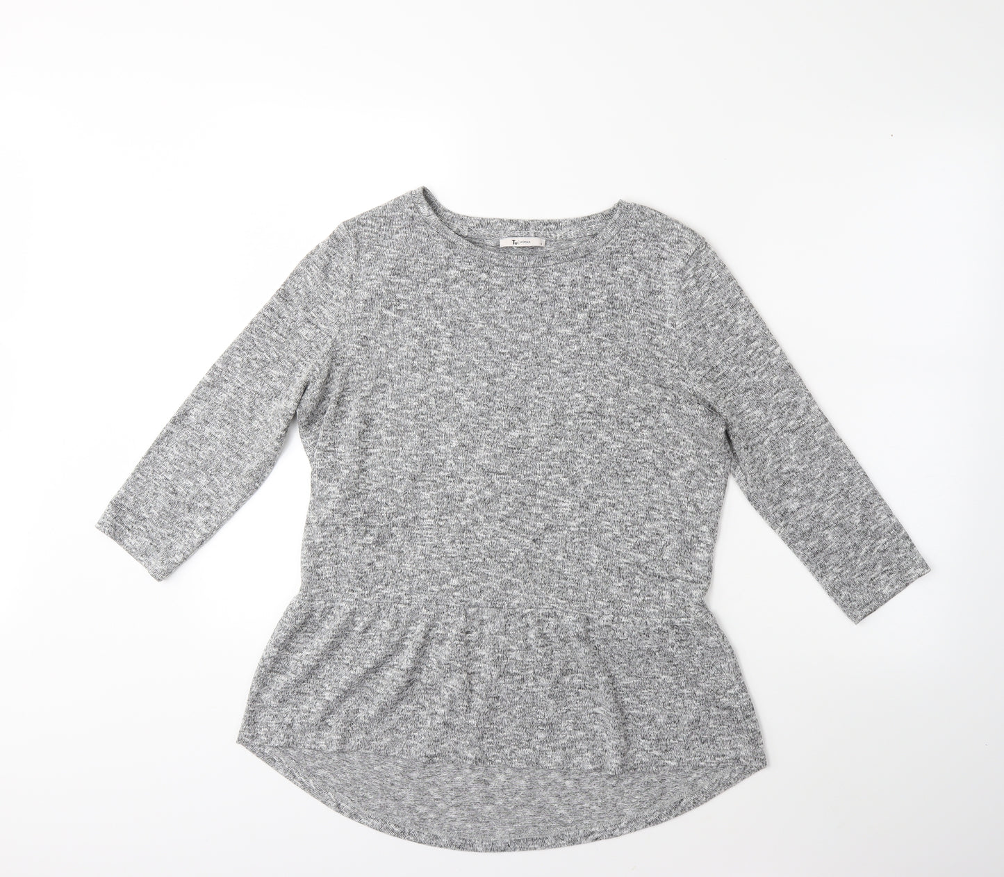 TU Womens Grey  Knit Pullover Jumper Size 8