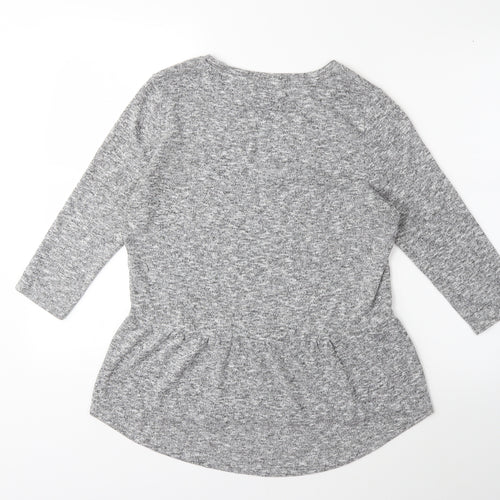 TU Womens Grey  Knit Pullover Jumper Size 8