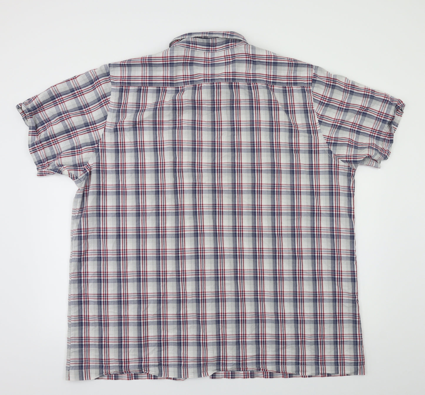 George  Mens Blue Check   T-Shirt Size 3XL