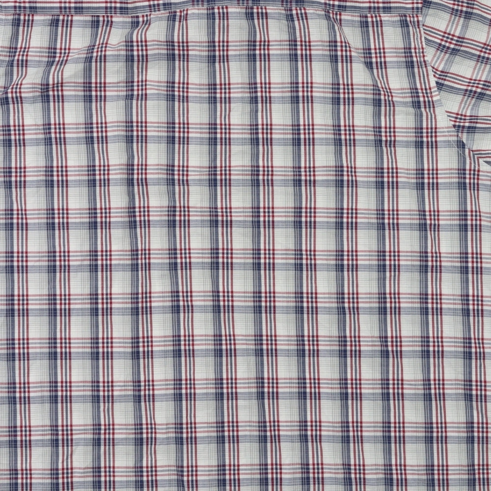 George  Mens Blue Check   T-Shirt Size 3XL
