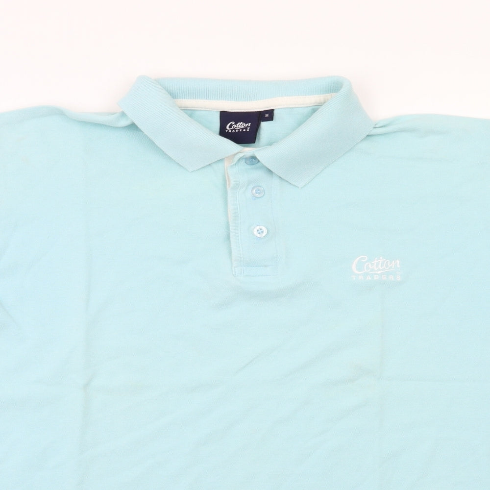 Cotton Traders  Mens Blue    Polo Size M