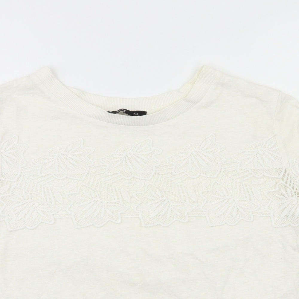 New Look  Womens White   Basic T-Shirt Size 12