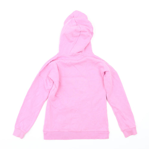 F&F Girls Pink Animal Print  Pullover Hoodie Size 9-10 Years