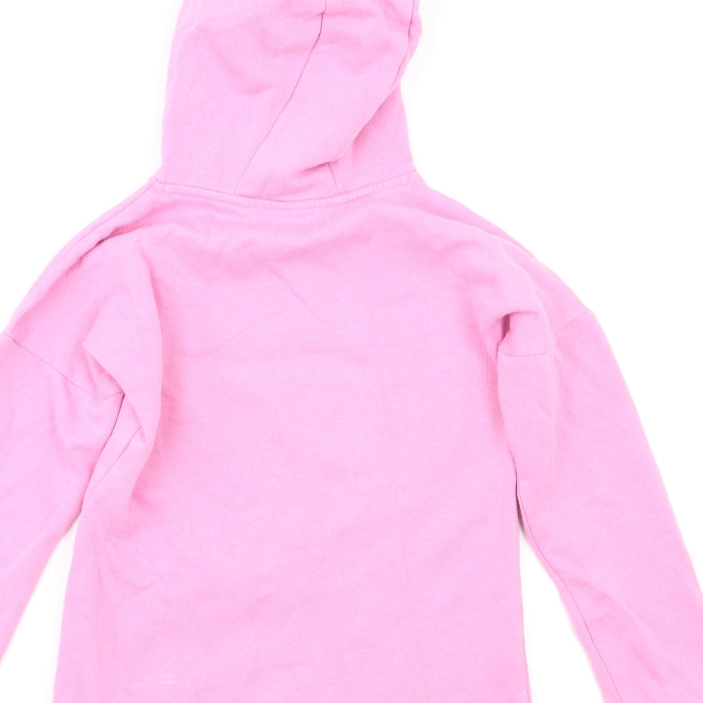 F&F Girls Pink Animal Print  Pullover Hoodie Size 9-10 Years