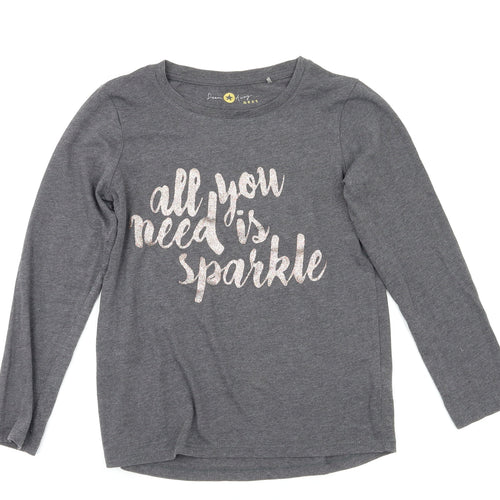 Next  Girls Grey   Pullover T-Shirt Size 9 Years