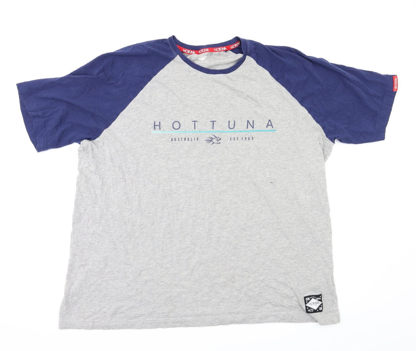 Hot Tuna Mens Grey    T-Shirt Size 2XL