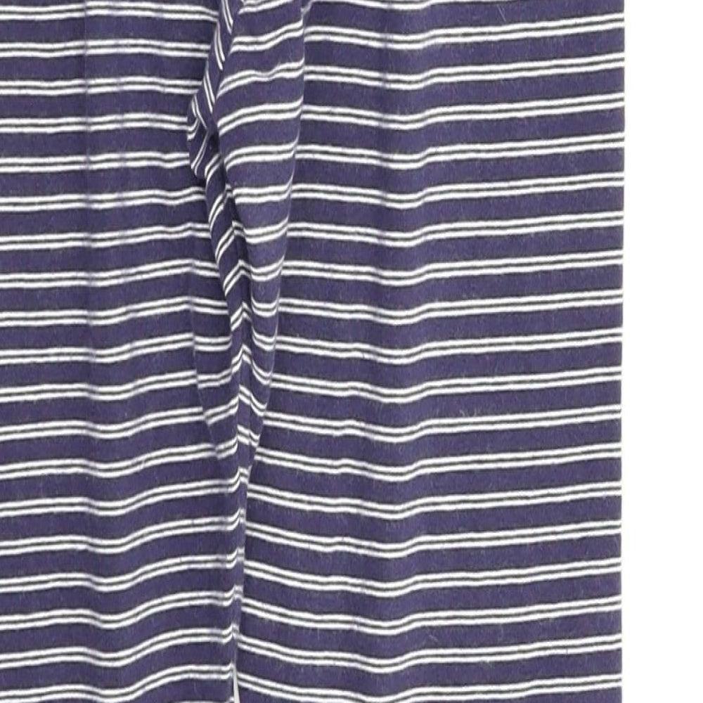 Next  Girls Blue Striped  Capri Trousers Size 10 Years