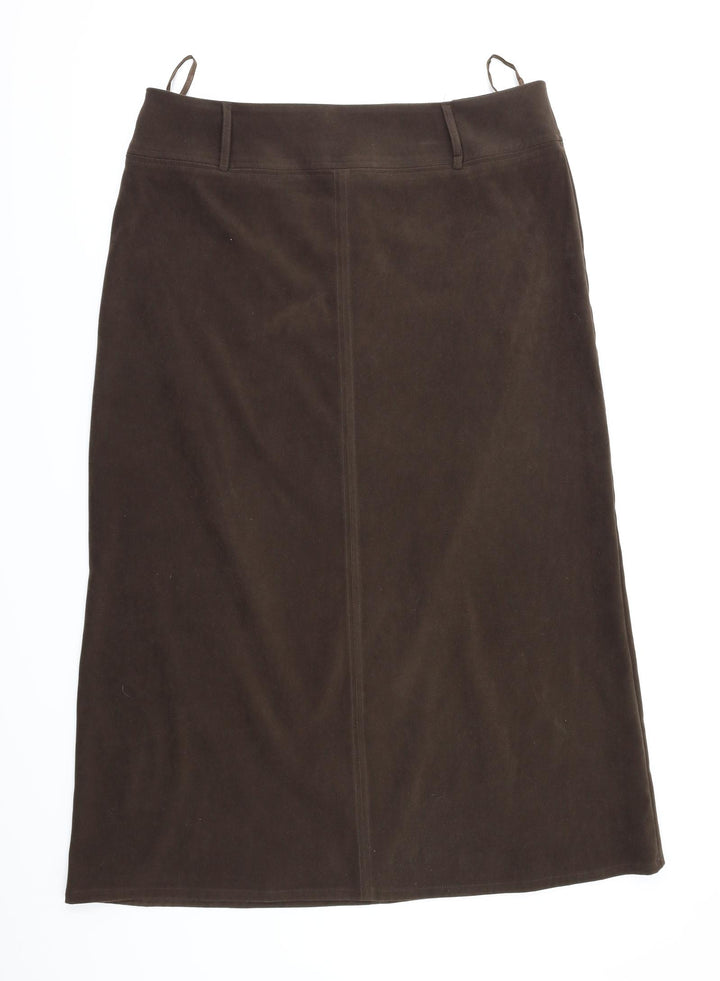 AMARANTO Womens Brown A-Line Skirt Size 16