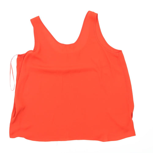 Payapa  Womens Red   Basic Blouse Size 14