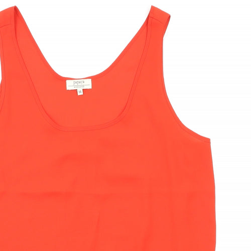 Payapa  Womens Red   Basic Blouse Size 14