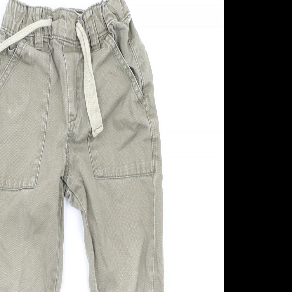 Next  Boys Beige   Cargo Trousers Size 2-3 Years