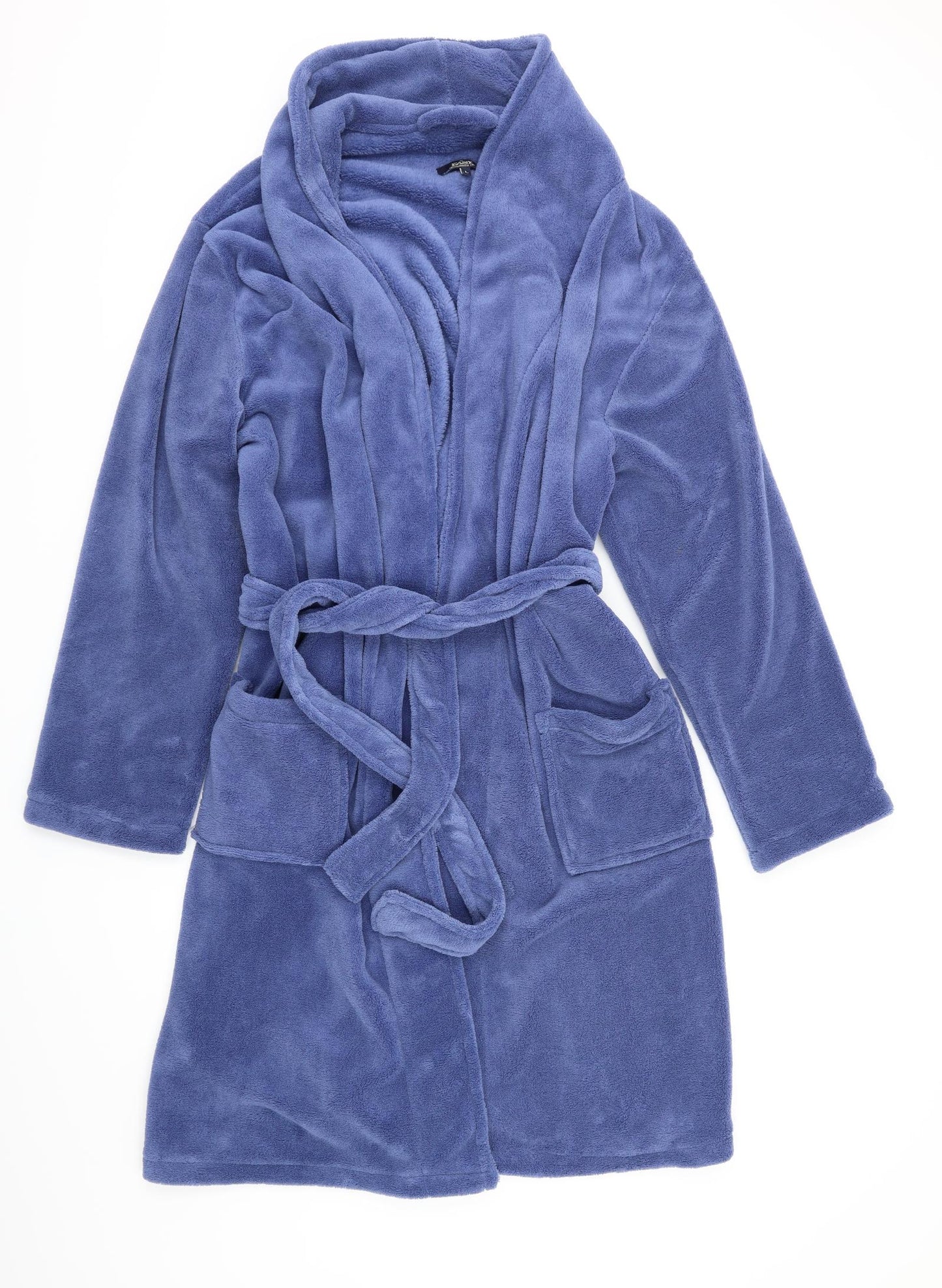 Easy Mens Blue Animal Print   Robe & Gown Set Size L