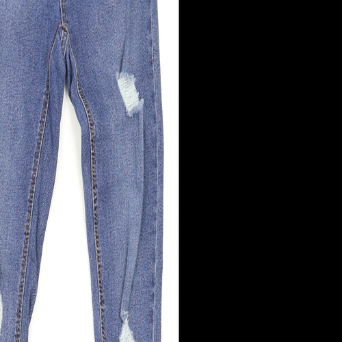 New Look Girls Blue   Skinny Jeans Size 11 Years - RIPPED JEANS