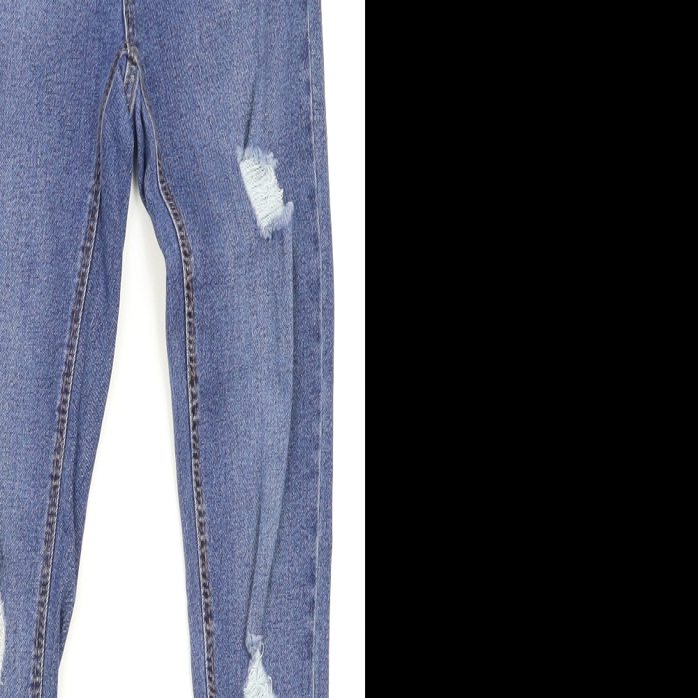 New Look Girls Blue   Skinny Jeans Size 11 Years - RIPPED JEANS