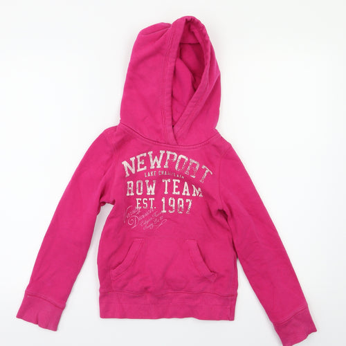 H&M Girls Pink   Pullover Jumper Size 6 Years