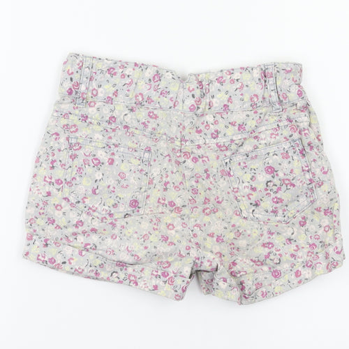 TU Girls Pink Floral  Cut-Off Shorts Size 7 Years