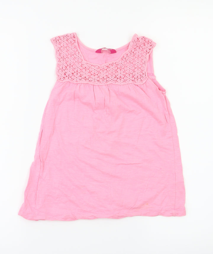 Young Dimension Girls Pink   Basic T-Shirt Size 7-8 Years