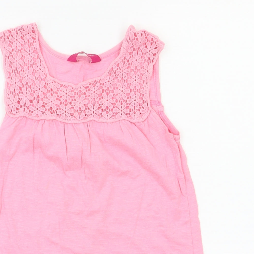 Young Dimension Girls Pink   Basic T-Shirt Size 7-8 Years