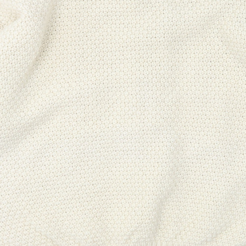 West Highland Woolens Womens Ivory  Knit Cardigan Jumper Size L