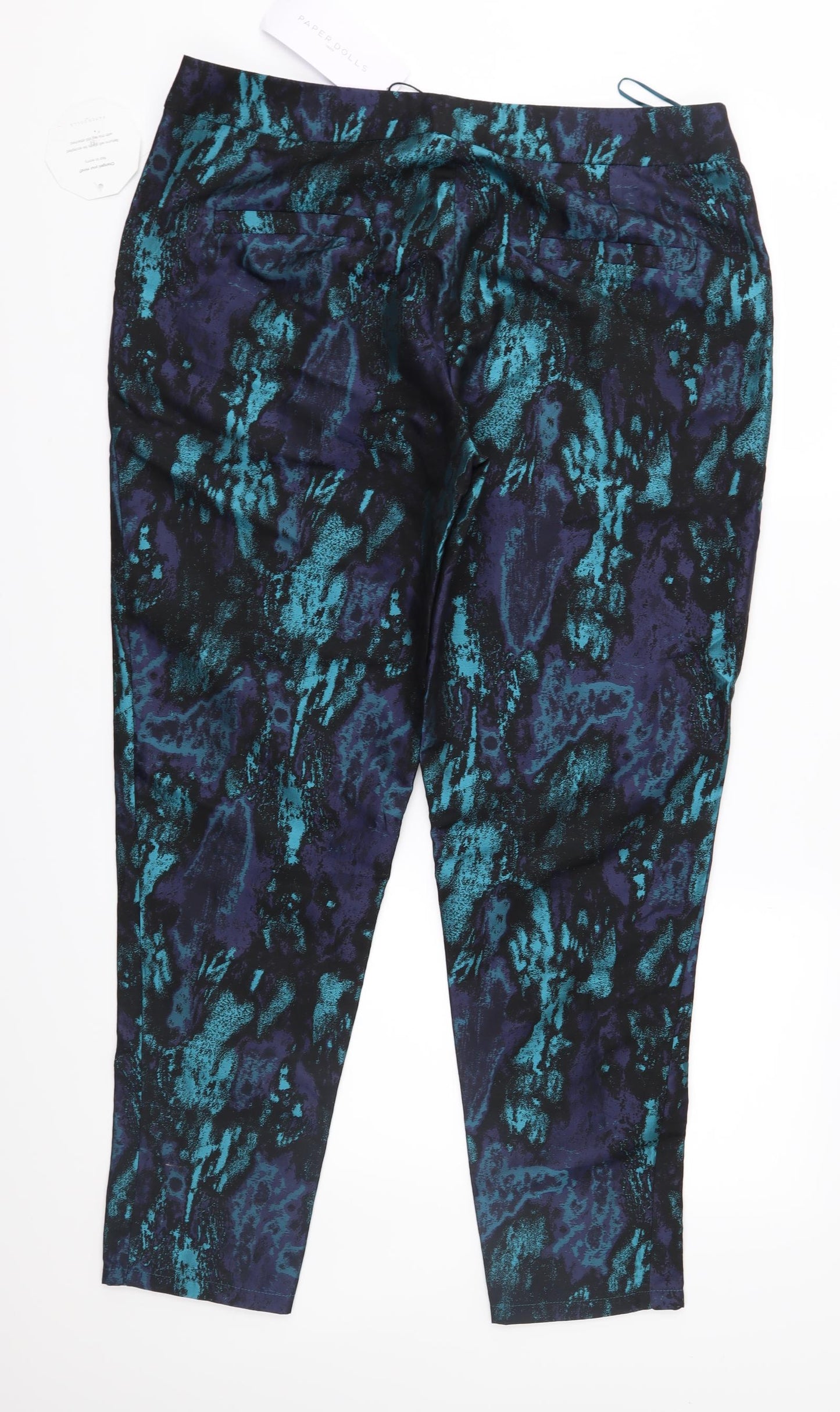 Paper Dolls Womens Green Camouflage  Trousers  Size 14 L28 in