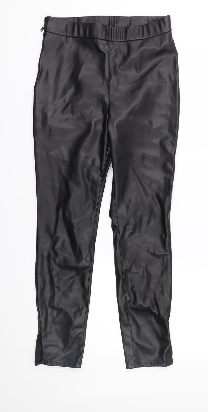 Rich & Royal Womens Black   Trousers  Size 10 L27 in