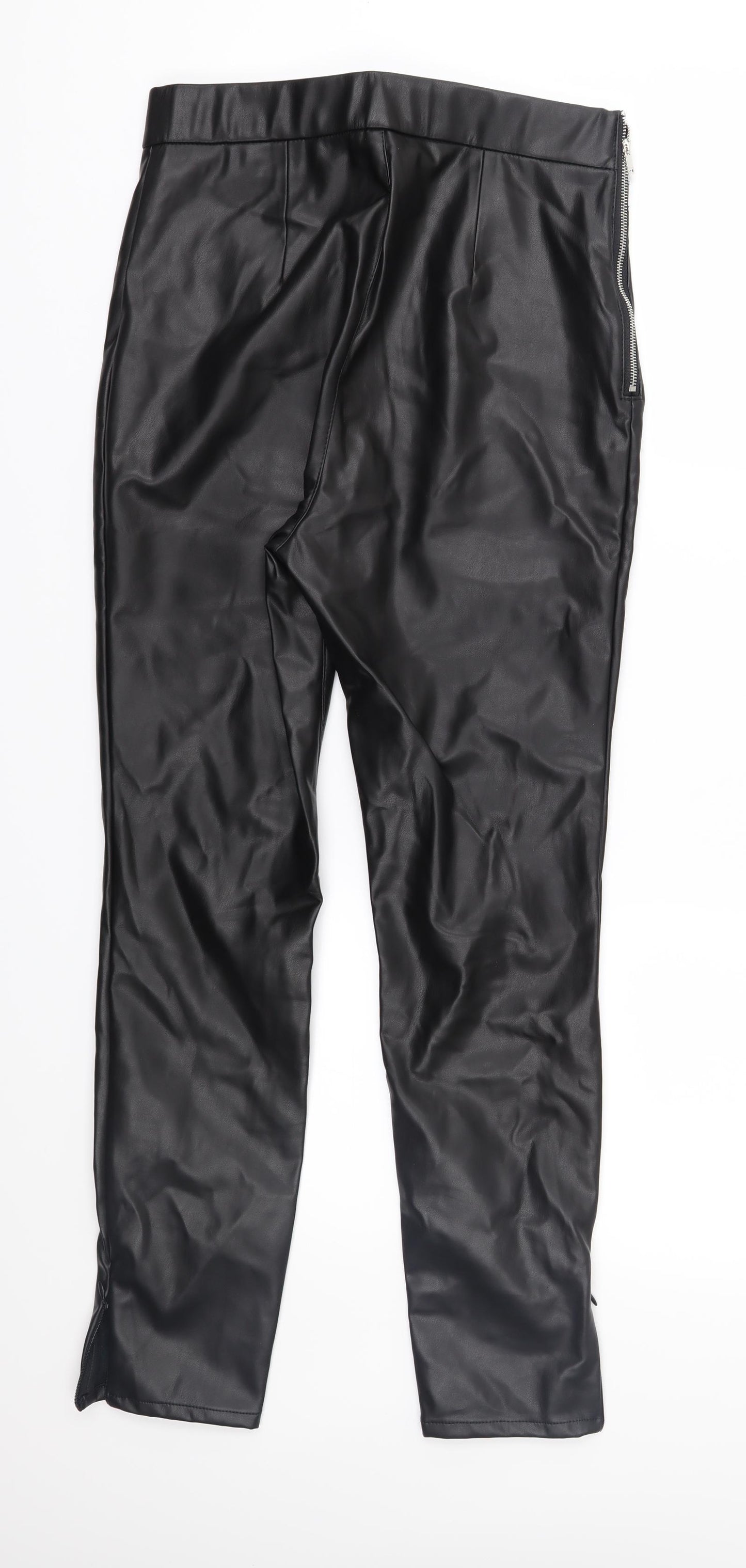 Rich & Royal Womens Black   Trousers  Size 10 L27 in