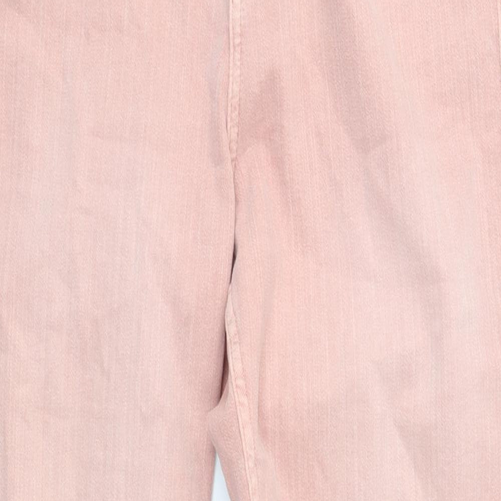 Red Herring Womens Pink  Denim Tapered Jeans Size 12 L26 in