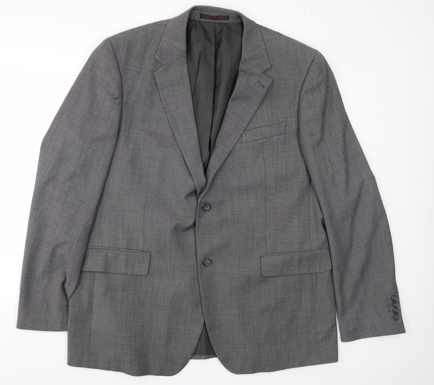 Jeff Banks Mens Grey   Jacket Suit Jacket Size 46
