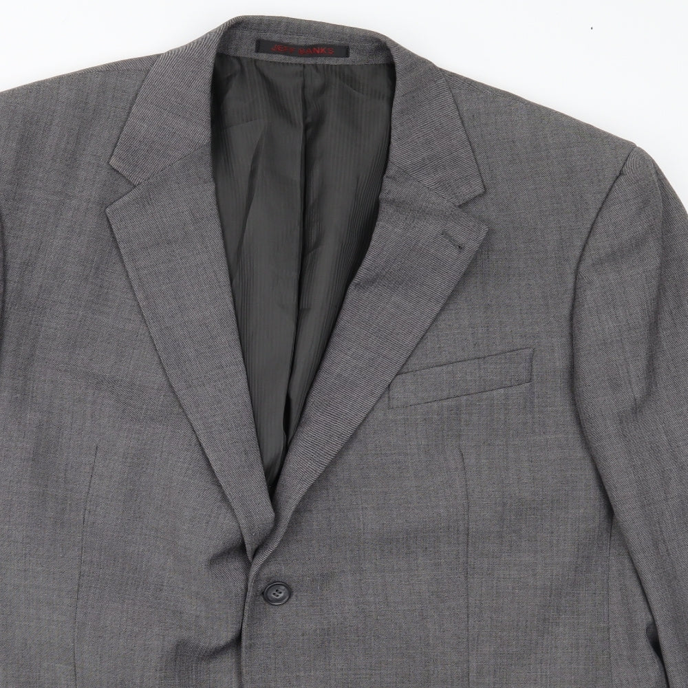 Jeff Banks Mens Grey   Jacket Suit Jacket Size 46