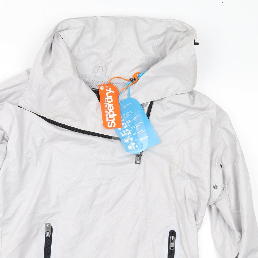 Superdry Womens Silver   Jacket  Size 8
