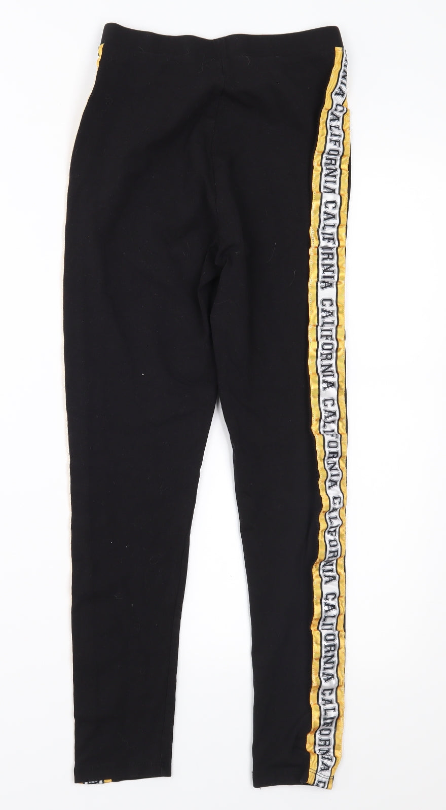Candy Couture Girls Black  Jersey Cropped Trousers Size 11 Years