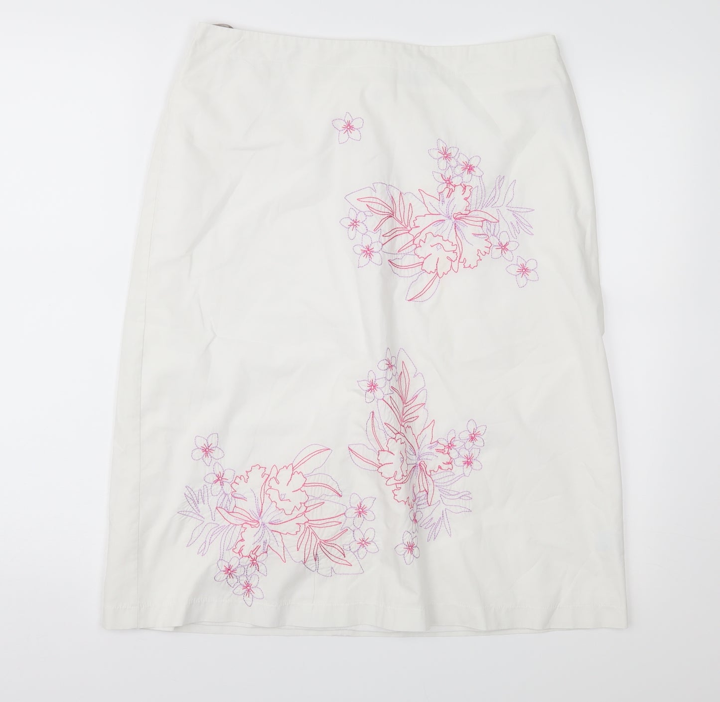 Oasis Womens White   A-Line Skirt Size 12