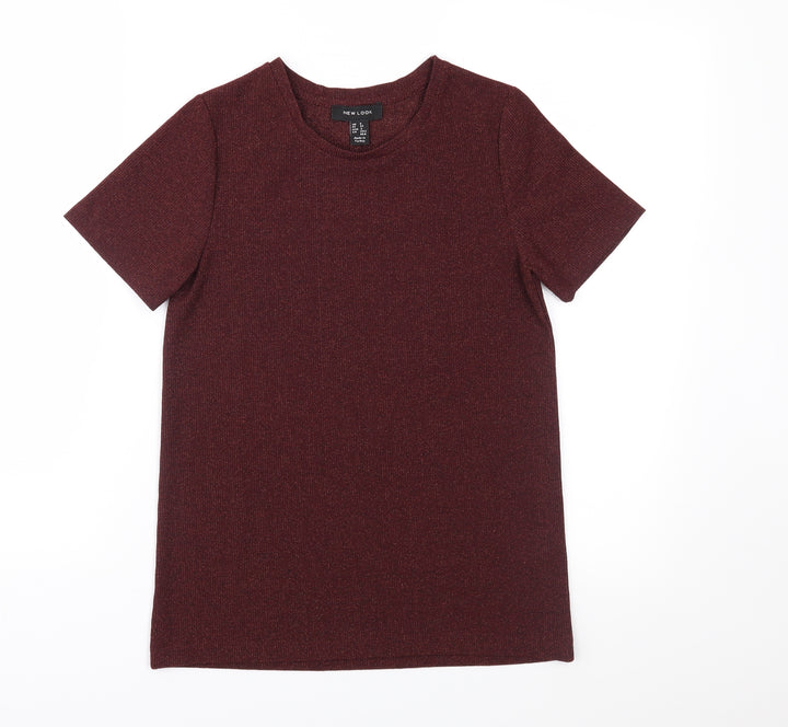 New Look Womens Red   Basic T-Shirt Size 6