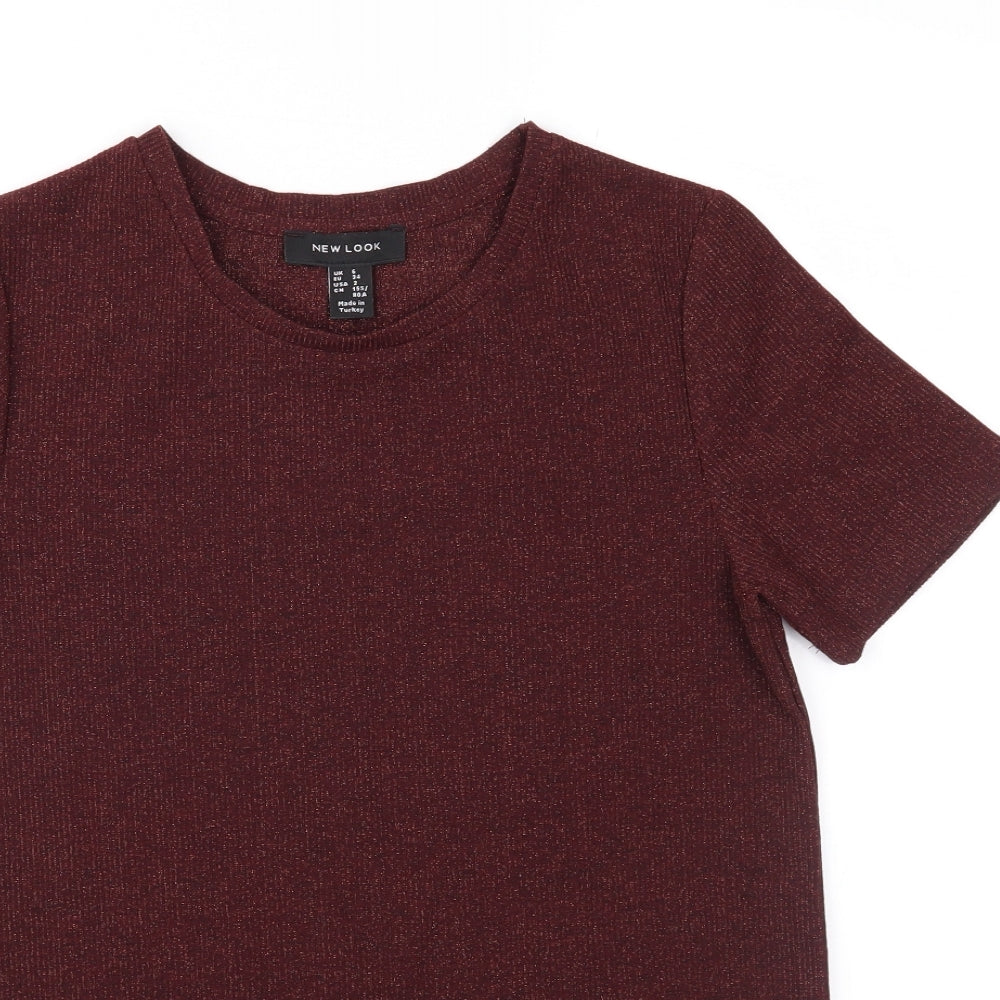 New Look Womens Red   Basic T-Shirt Size 6