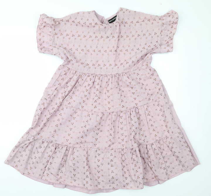 PRETTYLITTLETHING Womens Purple Geometric Fit & Flare