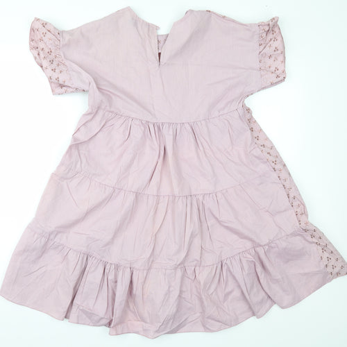 PRETTYLITTLETHING Womens Purple Geometric  Fit & Flare