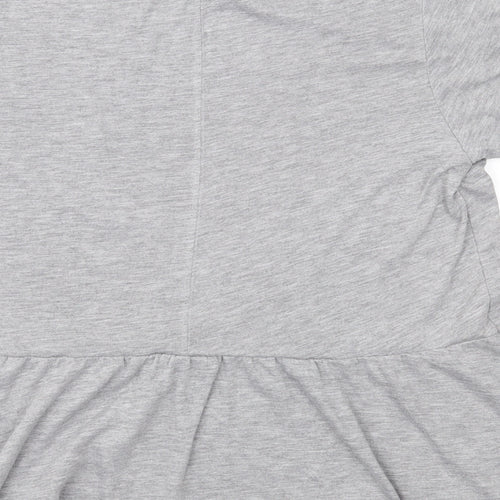 River Island Womens Grey  Jersey Basic T-Shirt Size 8