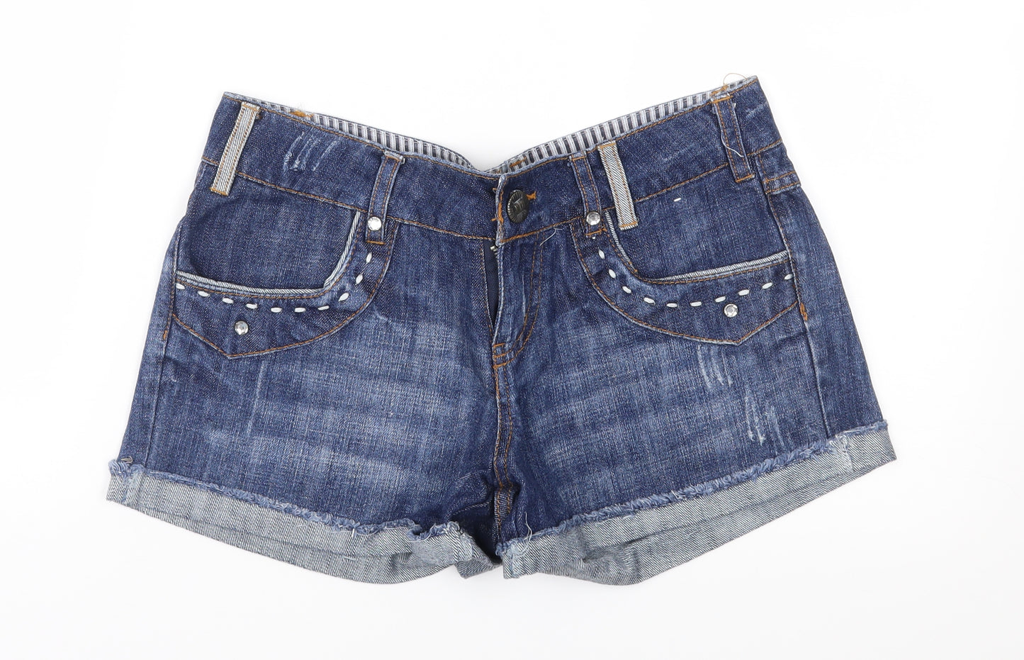Papaya Womens Blue  Denim Cut-Off Shorts Size 8