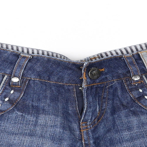 Papaya Womens Blue  Denim Cut-Off Shorts Size 8