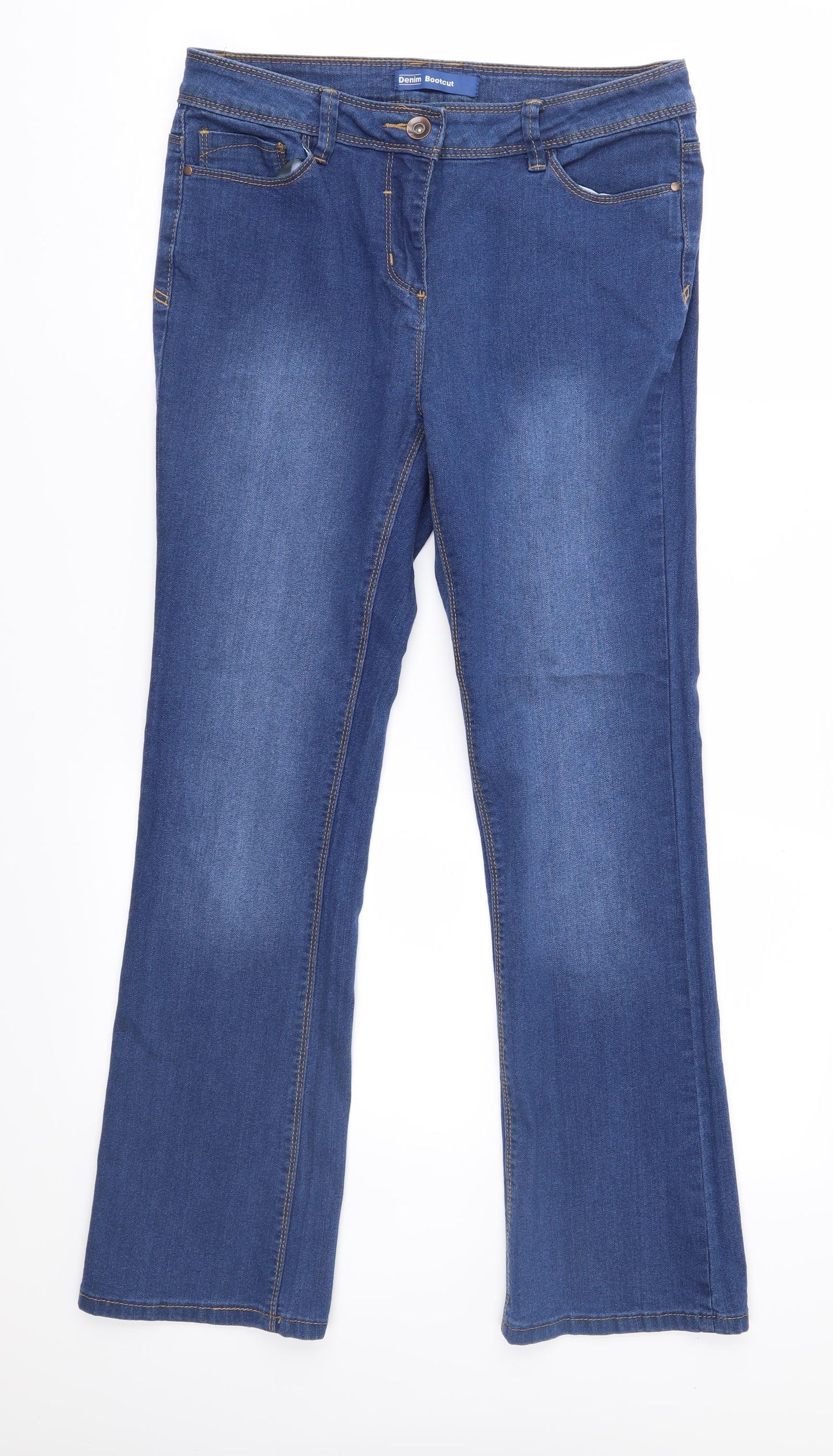 BHS Womens Blue  Denim Bootcut Jeans Size 10 L28 in