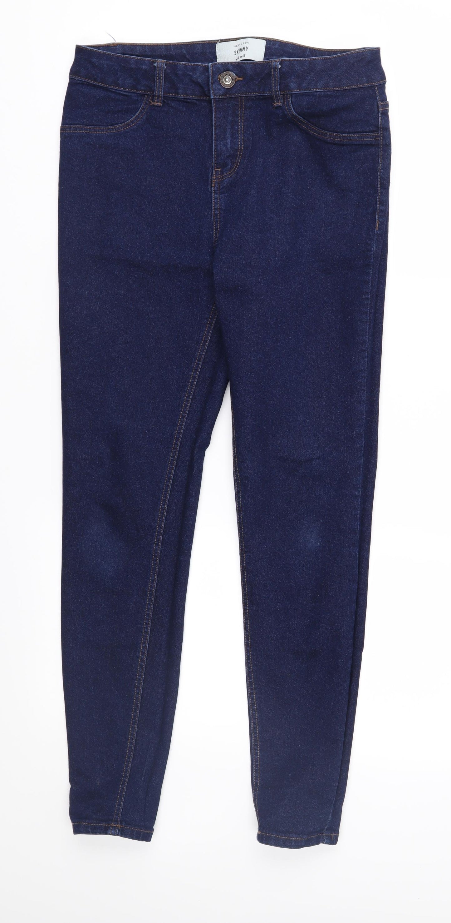 New Look Womens Blue  Denim Skinny Jeans Size 10 L27 in