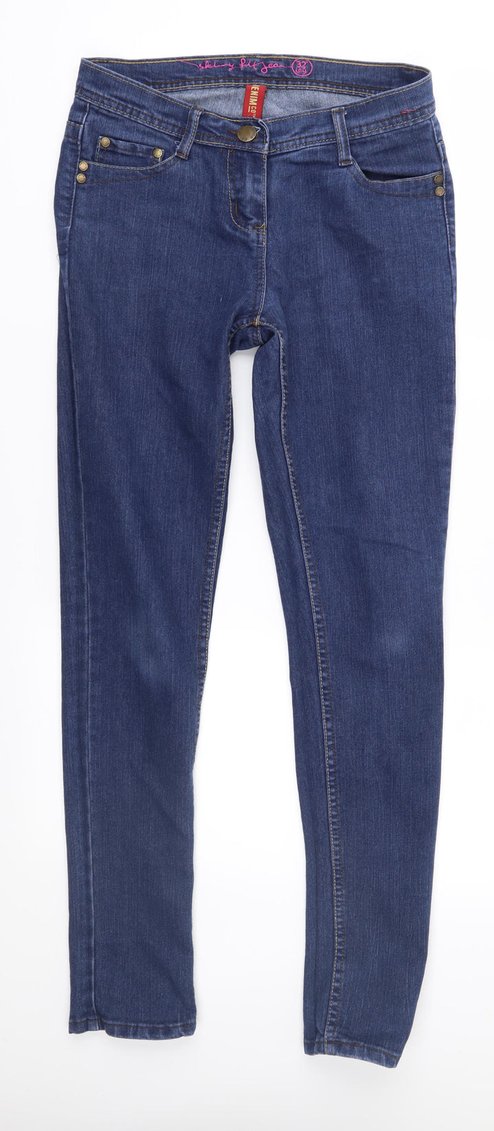 Denim & Co. Womens Blue  Denim Skinny Jeans Size 10 L32 in
