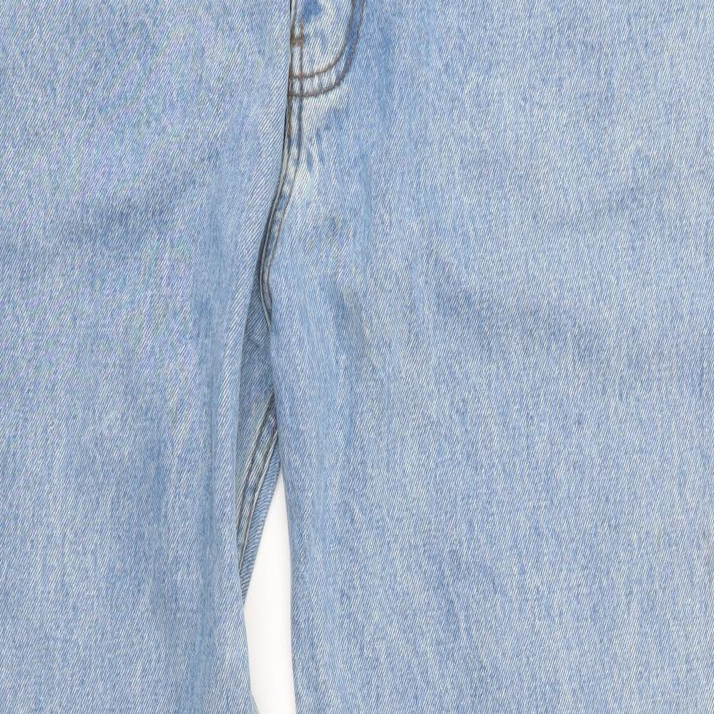 Euro Denim Mens Blue  Denim Straight Jeans Size 40 in L31 in