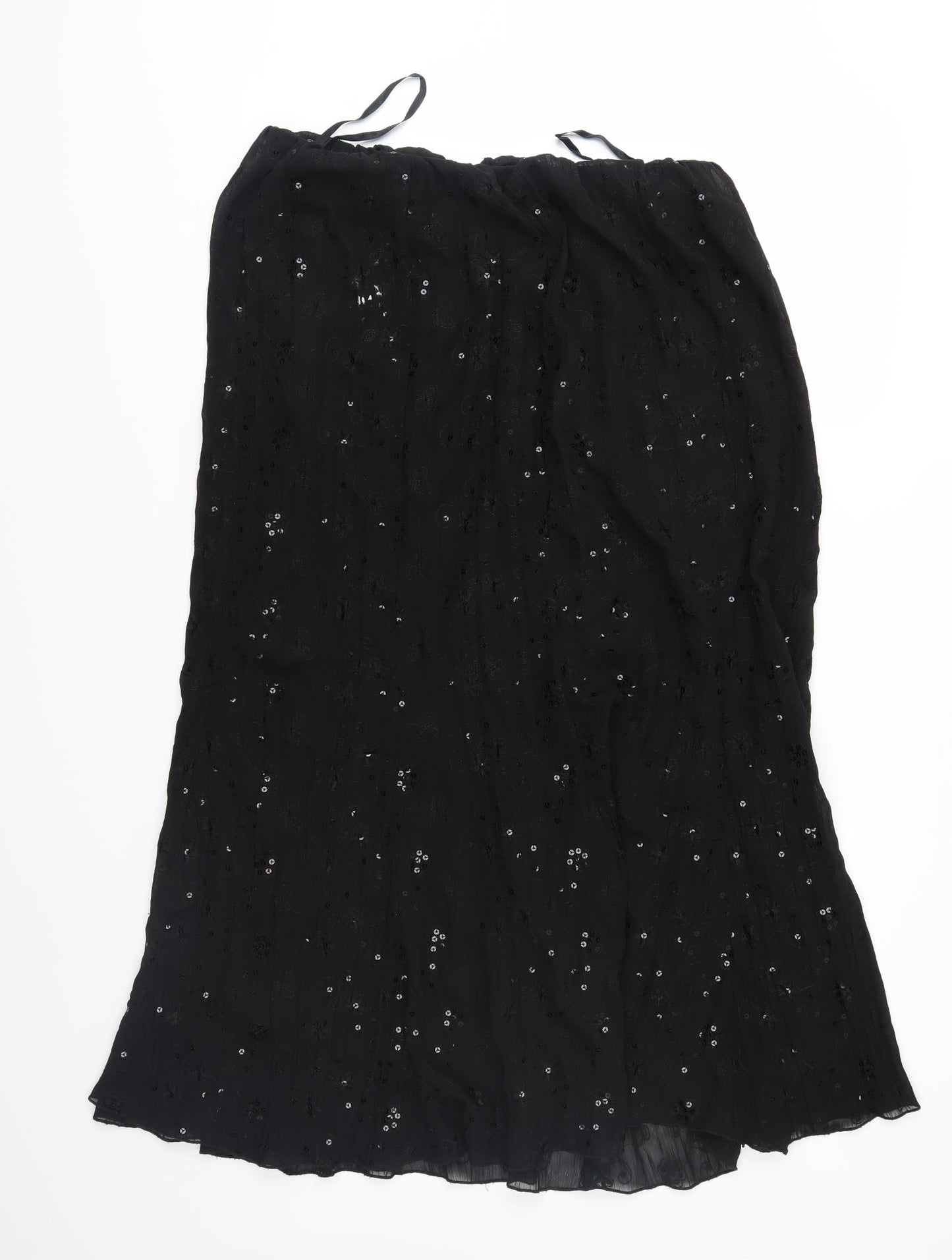 Evans Womens Black   Peasant Skirt Size 22